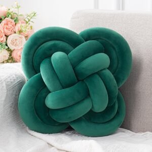 Hoffis Knot Pillow, Decorative Throw Pillows with Soft Plush for Couch, 12