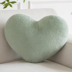 Hoffis Heart Pillow, Heart Shaped Pillow for Bed Couch