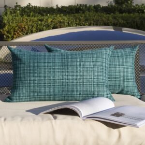 Hoffis Textile Pack of 2 Decorative Outdoor Waterproof Throw Pillow